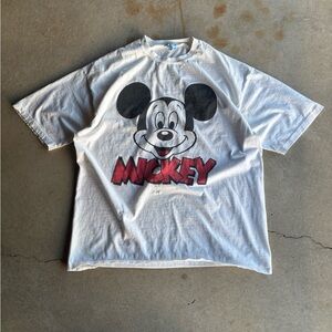 Vintage 90s Mickey Mouse Big Face Tee